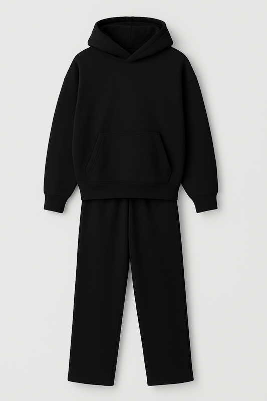 Women's Over Sized Black Suit