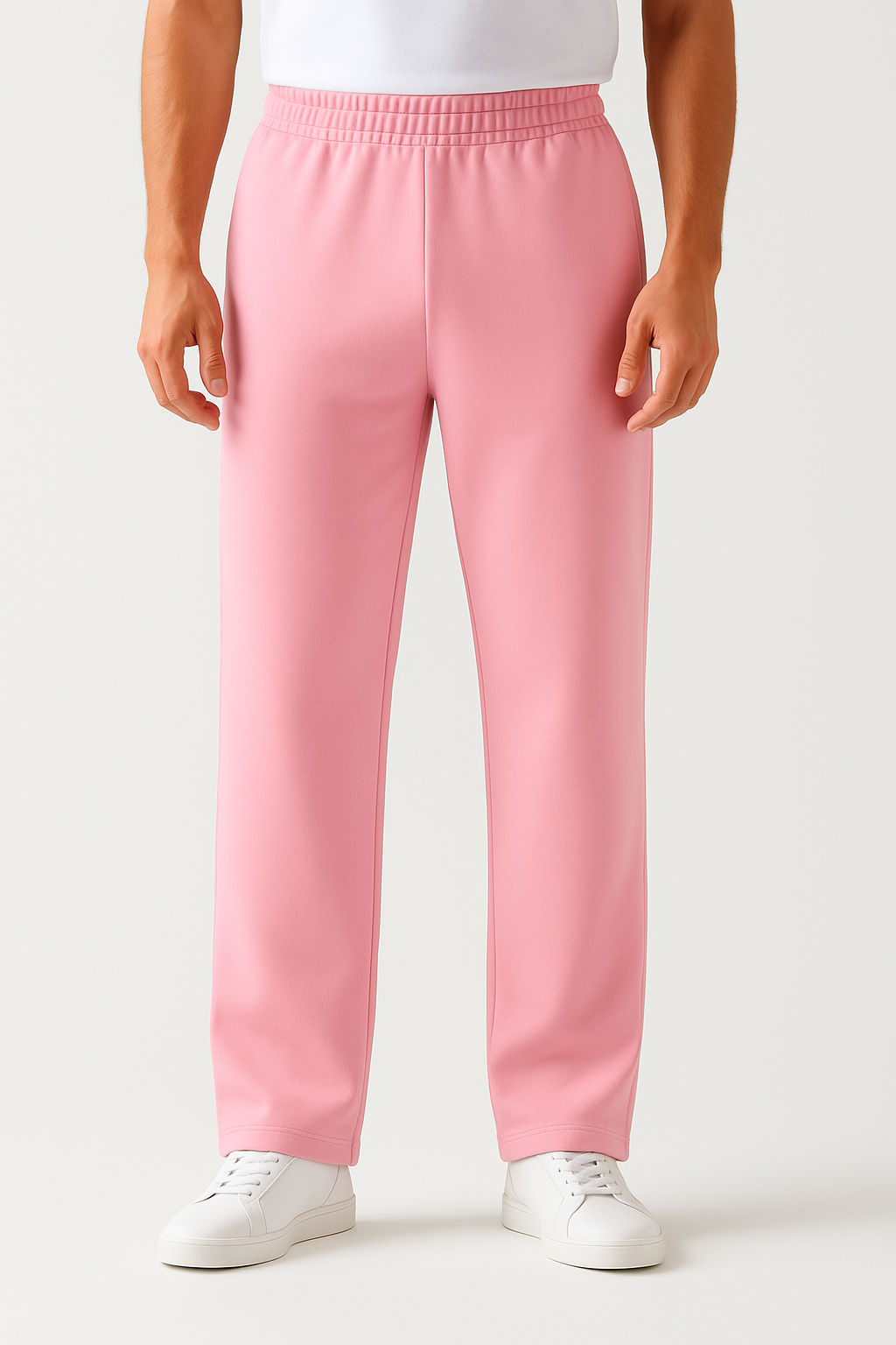 Men's Pink SweatPant Wide Leg
