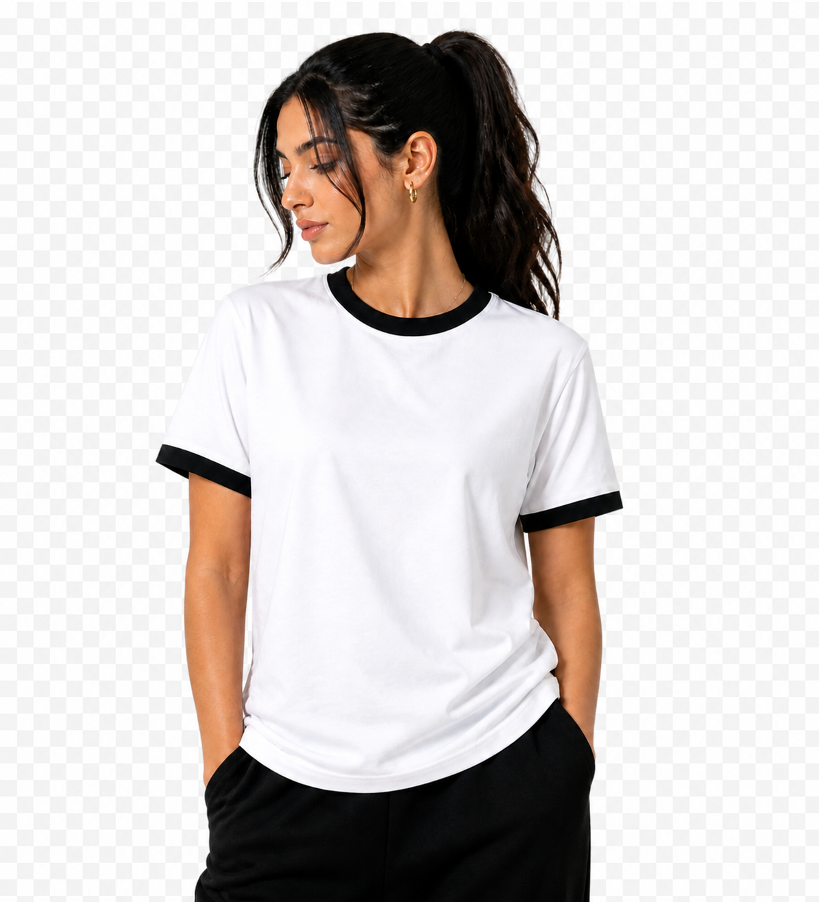 Ringer Tee - Trim - W