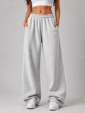 Light Heather Grey – Wide Leg Sweatpants - W