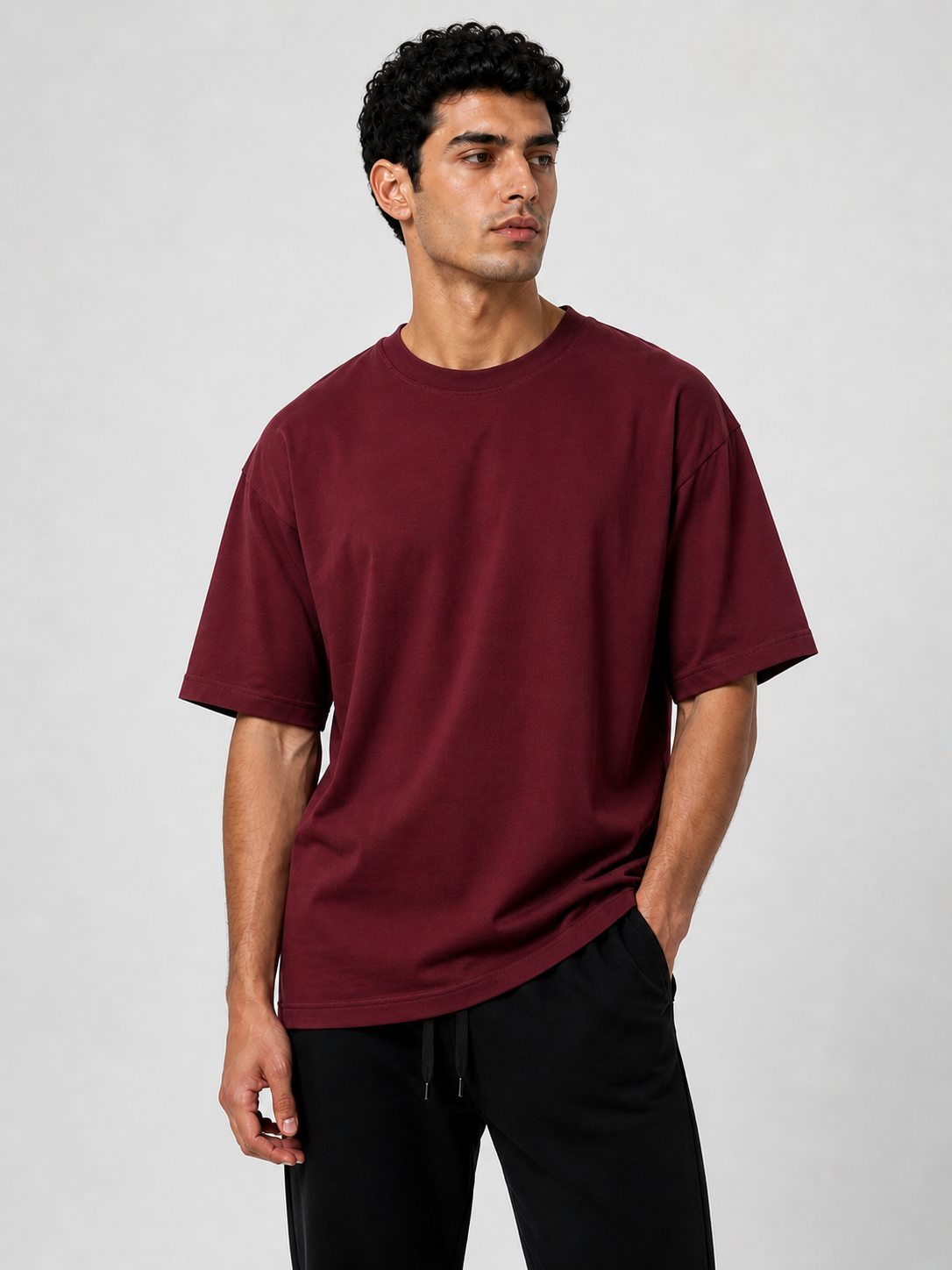 Burgundy Oversized T-Shirt
