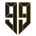 Black and gold logo with 'NINETYNINE' text on a white background
