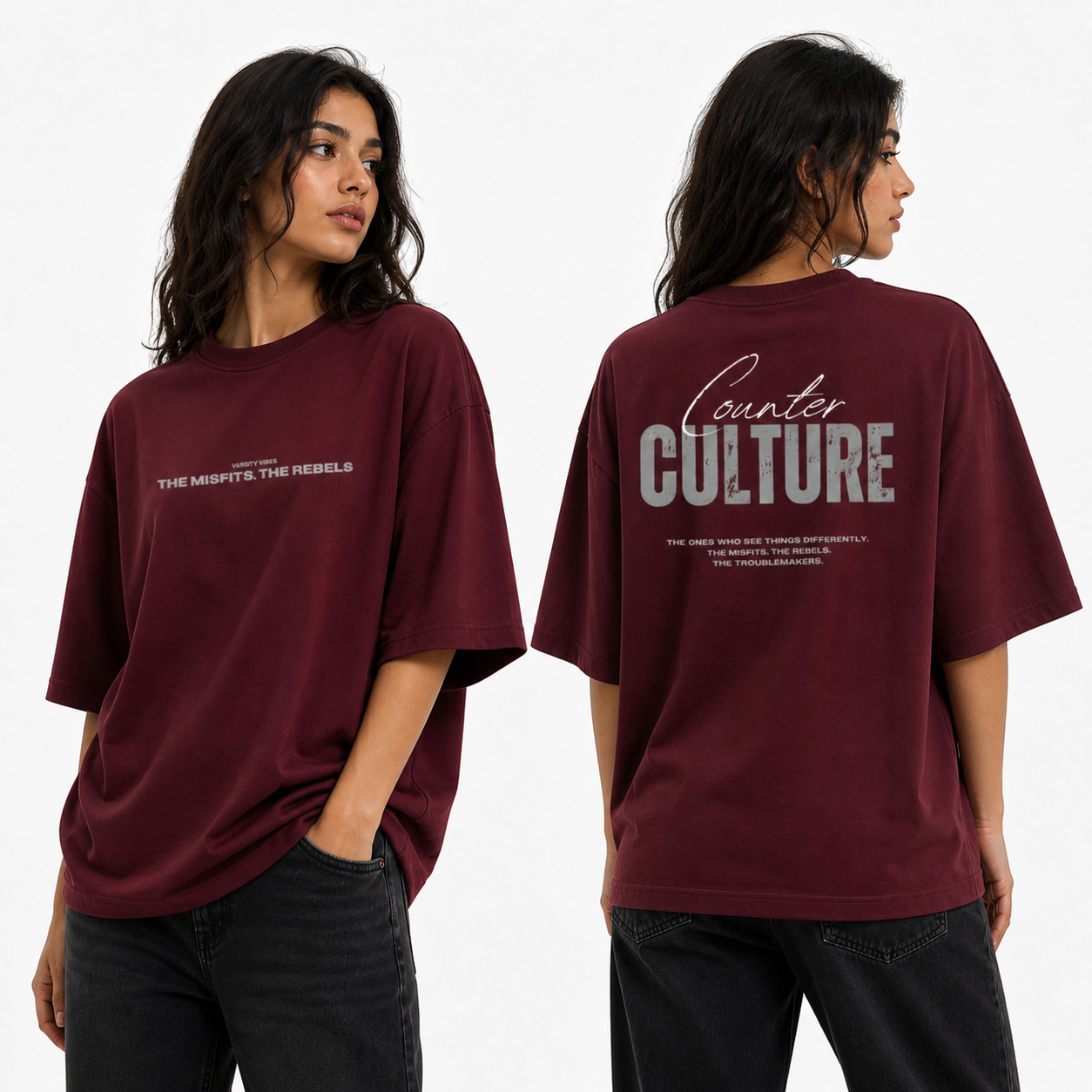 Counter Culture Oversized Tee -W