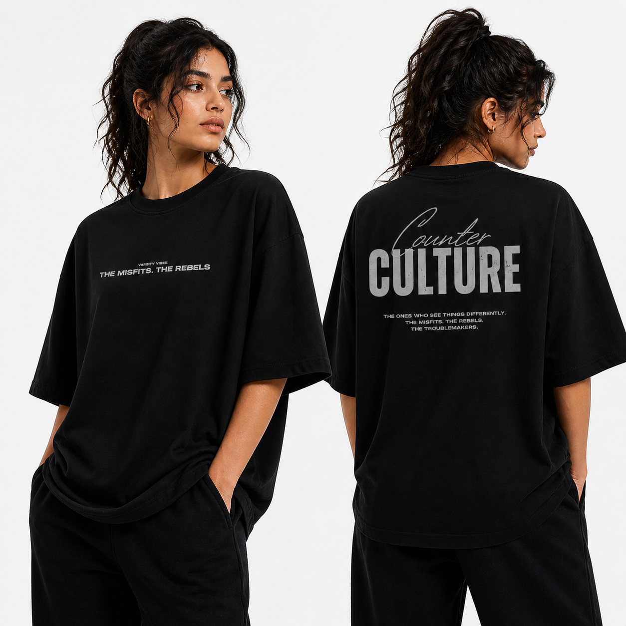 Counter Culture Oversized Tee -W