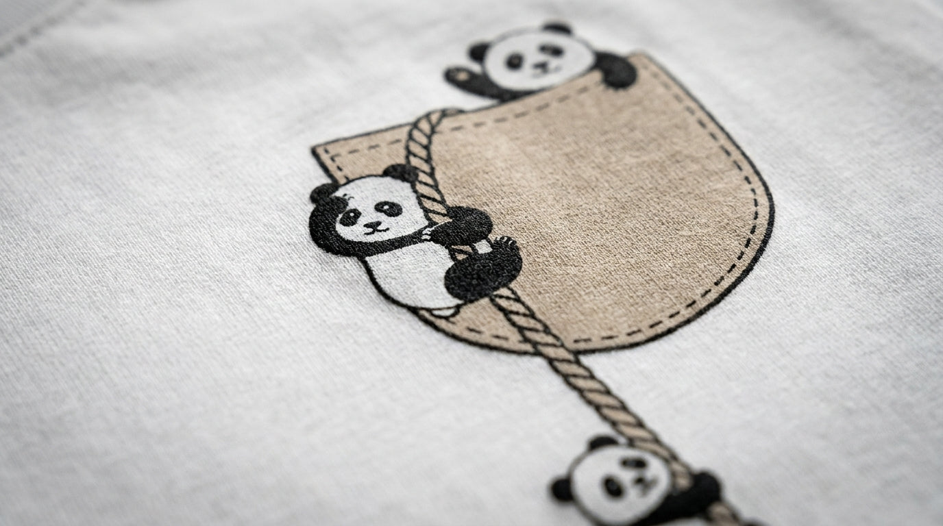 Pocket Panda Oversized Tee