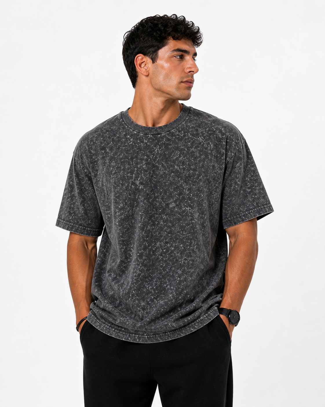 Washed Black Oversized T-Shirt