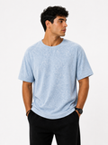 Washed Baby Blue Oversized T-Shirt