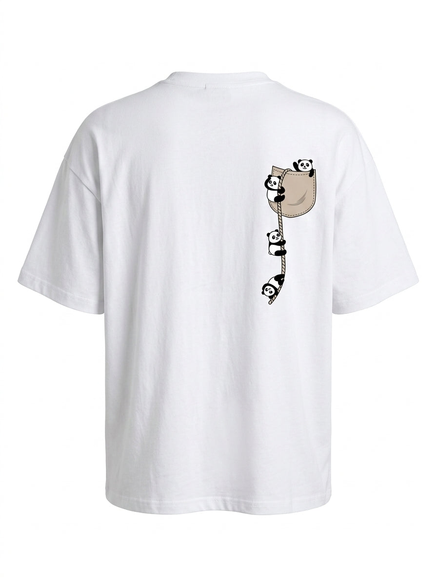 Pocket Panda Oversized Tee
