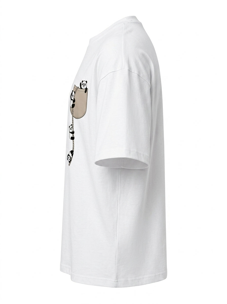Pocket Panda Oversized Tee