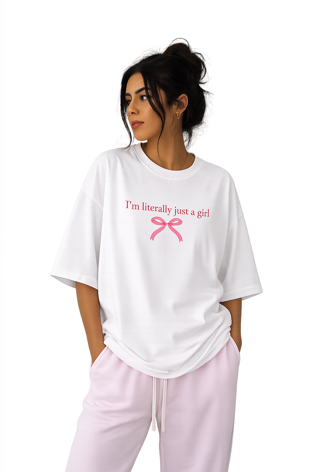 Literally Just a Girl Oversized T-Shirt