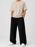 Men's Black SweatPant Wide Leg