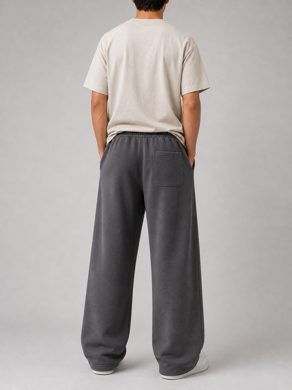 Dark Grey SweatPant Wide Leg