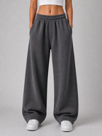 Dark Grey SweatPant Wide Leg - W