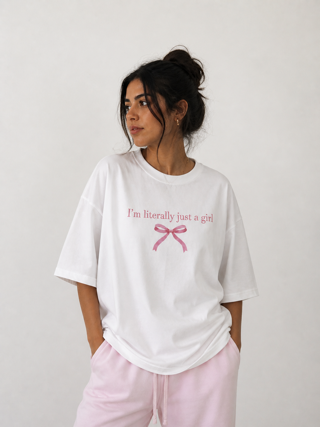 Literally Just a Girl Oversized T-Shirt