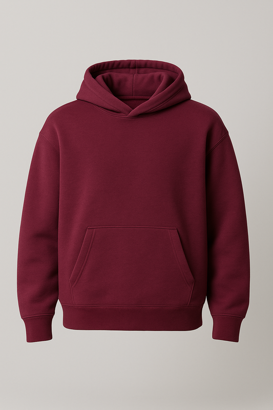 Burgundy Over Sized Hoodie