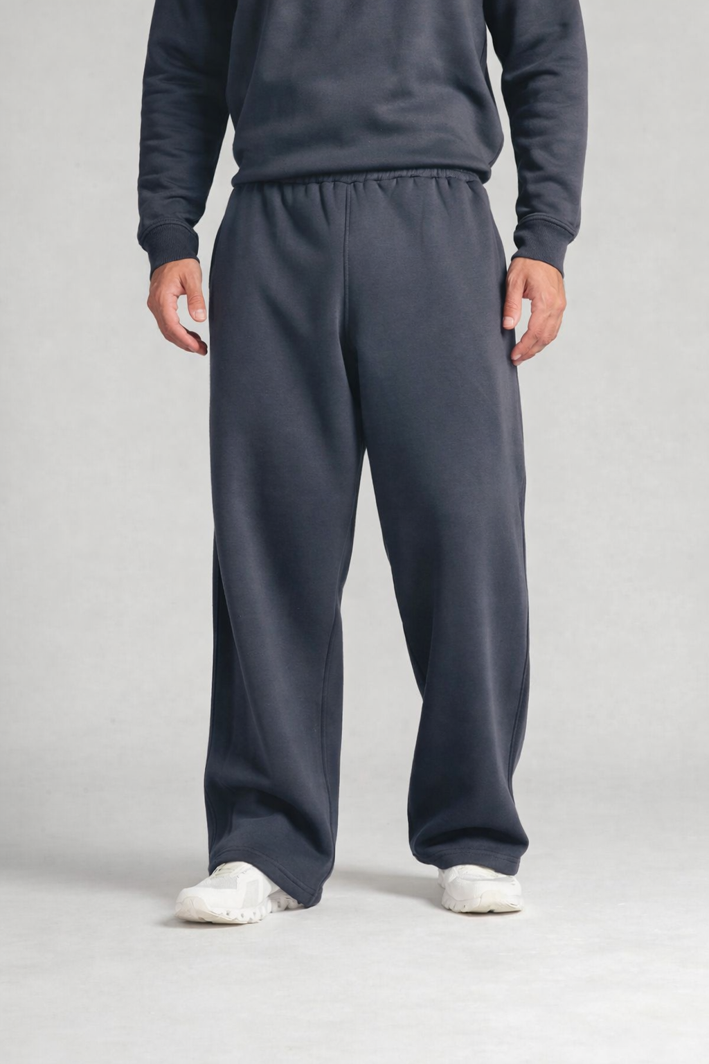 Dark Grey SweatPant Wide Leg (Unisex)