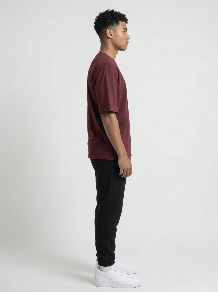 Burgundy Oversized T-Shirt