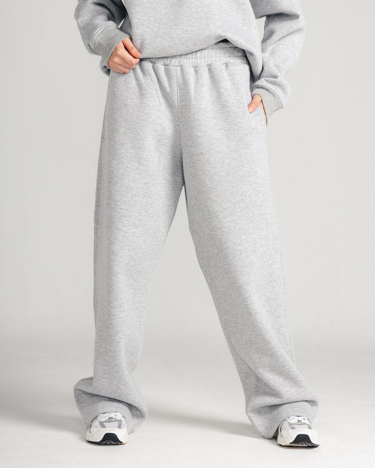 Gray SweatPant Wide Leg (Unisex)