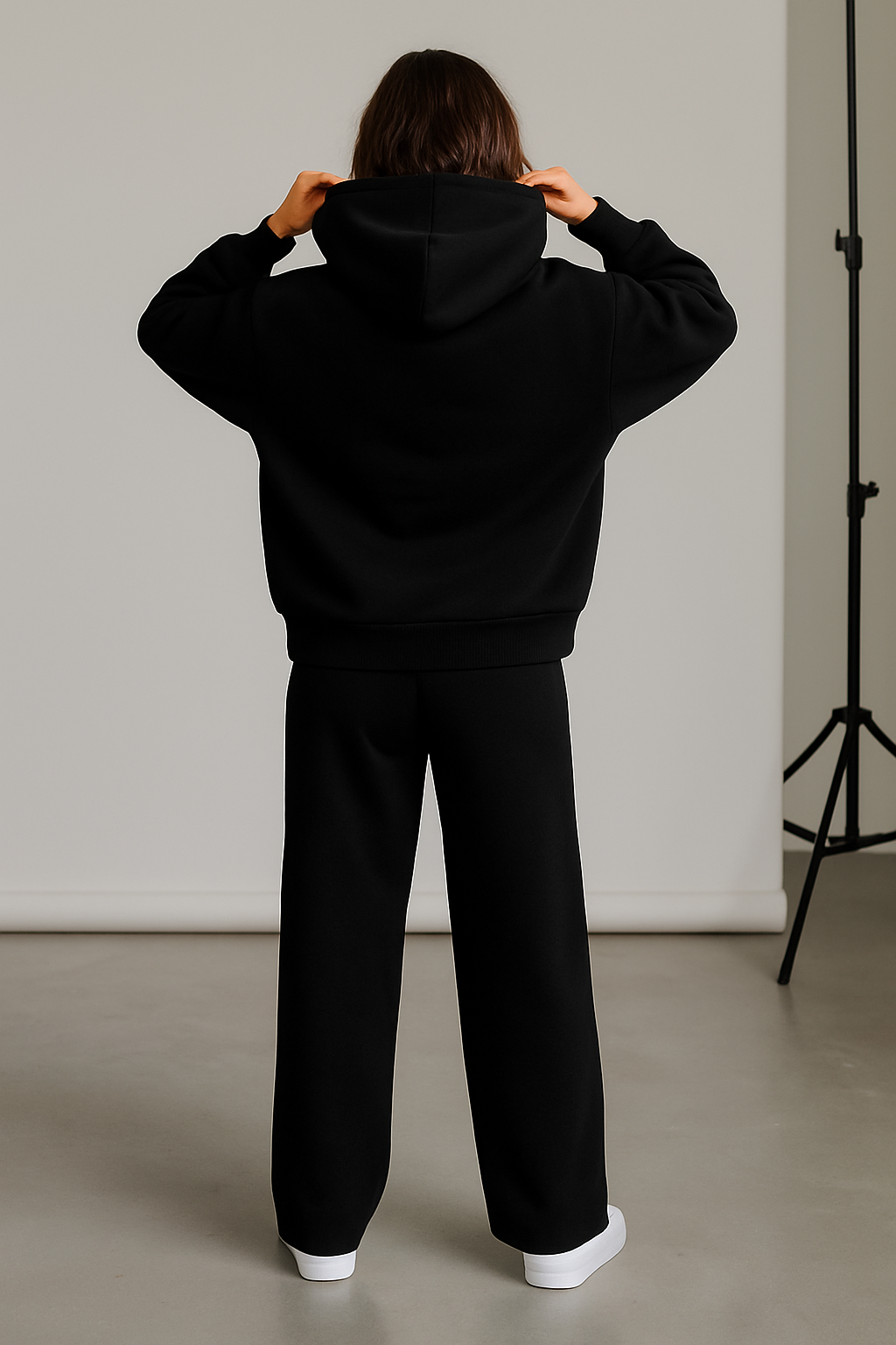 Women's Over Sized Black Suit