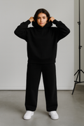 Women's Over Sized Black Suit