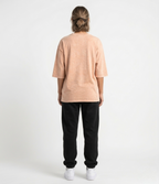 W-Washed Pink Oversized T-Shirt