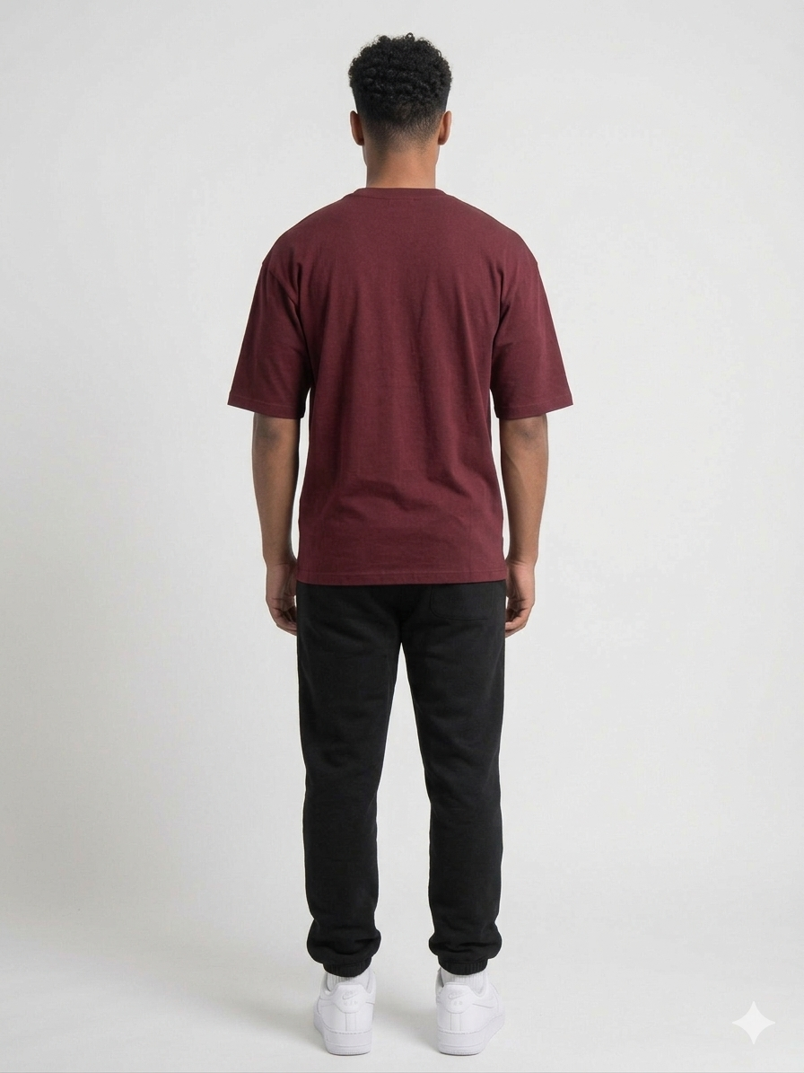 Burgundy Oversized T-Shirt