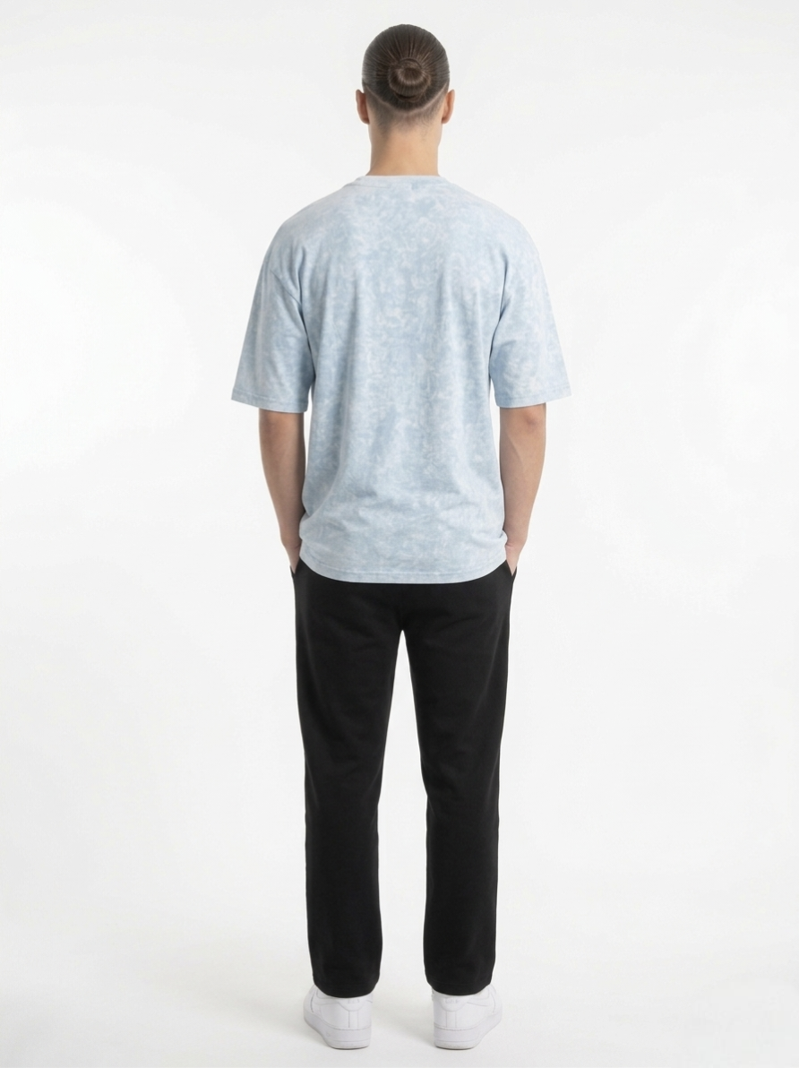Washed Baby Blue Oversized T-Shirt