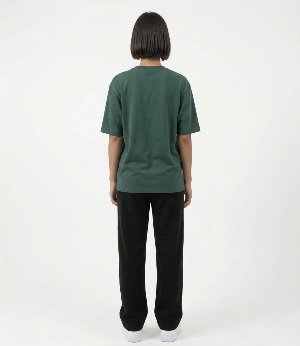 W-Olive Oversized T-Shirt