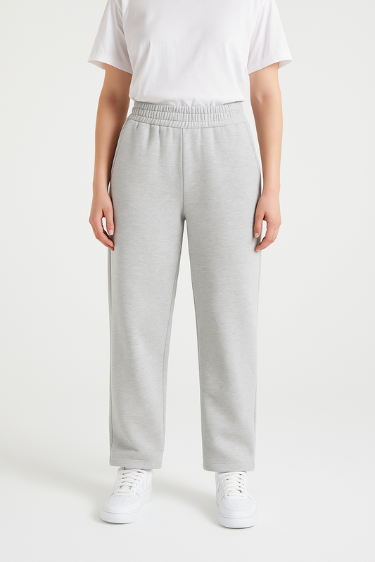 Women's Gray SweatPant Wide Leg