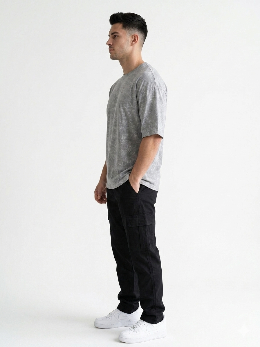 Washed Gray Oversized